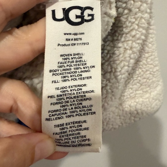 UGG Iggy Sherpa Half Zip Pullover Cozy Warmth Size Small - Picture 11 of 12